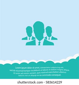 Businessmans  icon. Vector design.