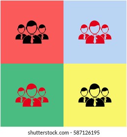 Businessmans vector  icon.