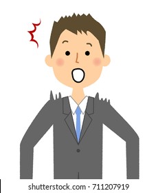 Businessman,To be surprised