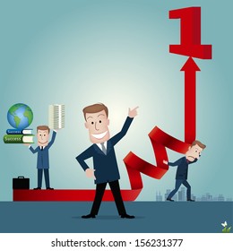 businessman.vector illustration