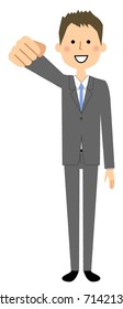 Businessman,Victory Pause