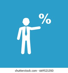 businessman-with-percentages-signs