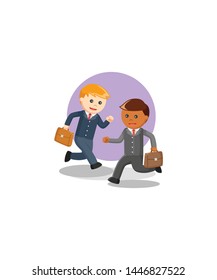 businessmen after work design vector illustration