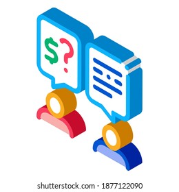 los empresarios aceptan el vector de icono de pago. los empresarios isométricos aceptan el signo de pago. ilustración de símbolo aislado de color