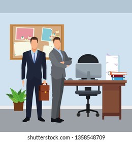 businessmen with briefcase