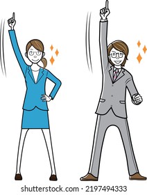Businessmen and businesswomen who pose best