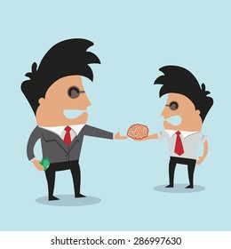Businessmen buying ideas