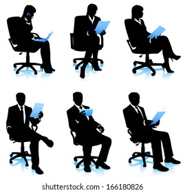 Businessmen in chair