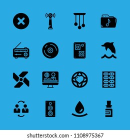 businessmen, chandelier, antenna, speaker, drop, cancel, windmill, dolphin and medicine vector icon. Simple icons set