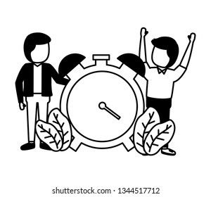 businessmen clock time