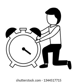 businessmen clock time