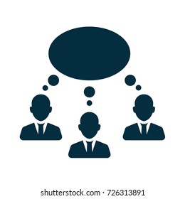 businessmen communication icon