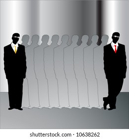 grupo de concepto de hombres de negocios