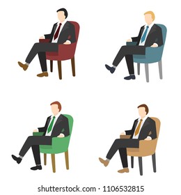 Businessmen concept vector illustration