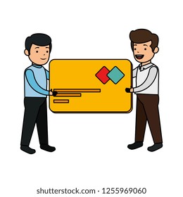 businessmen with credit card