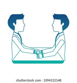 businessmen in desk working
