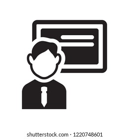 Businessmen Disussing icon. Trendy Businessmen Disussing logo concept on white background from People collection. Suitable for use on web apps, mobile apps and print media.