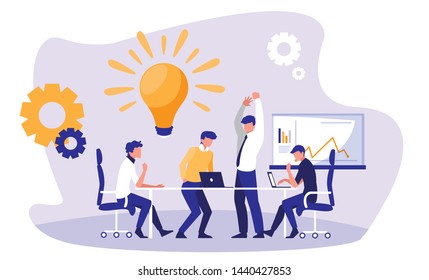 businessmen elegant in the workplace
