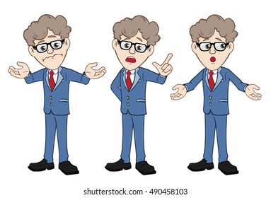 Businessmen gestures