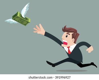 Businessmen grab money