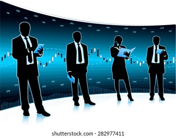 Businessmen group. (EPS10 vector)