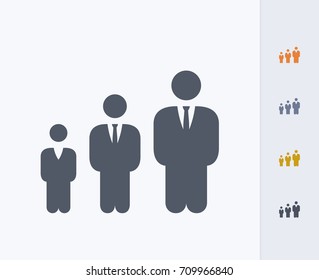 Businessmen Hierarchy - Carbon Icons. A professional, pixel-aligned icon. 