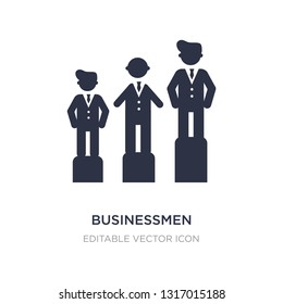 businessmen hierarchy icon on white background. Simple element illustration from People concept. businessmen hierarchy icon symbol design.