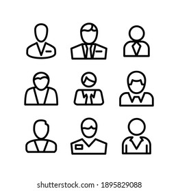 businessmen icon or logo isolated sign symbol vector illustration - Collection of high quality black style vector icons
