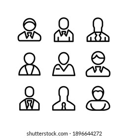 businessmen icon or logo isolated sign symbol vector illustration - Collection of high quality black style vector icons
