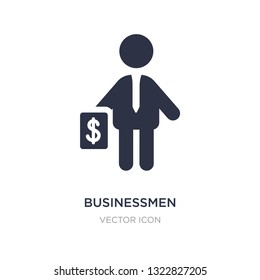businessmen icon on white background. Simple element illustration from People concept. businessmen sign icon symbol design.