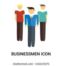 Businessmen icon vector isolated on white background, Businessmen transparent sign , business people, person or human illustration