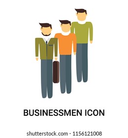 Businessmen icon vector isolated on white background, Businessmen transparent sign , business people, person or human illustration