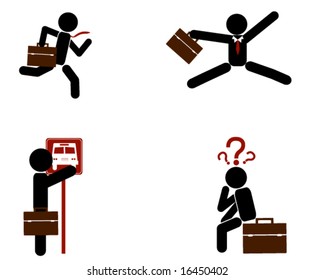 Iconos de BusinessMen - Vector