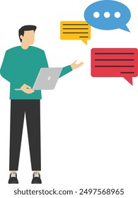 Businessmen listen to information from other people. Summarize and record the minutes of the meeting

