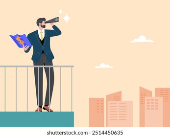 Businessmen are looking for financial wealth