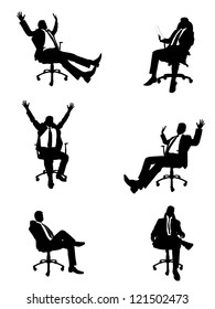 Businessmen in office