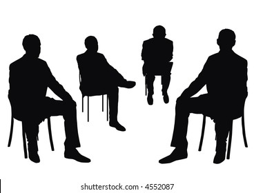 businessmen on the chair