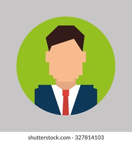 Businessmen profile icon design, vector illustration