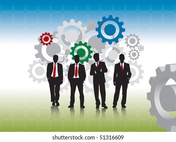 businessmen and project management