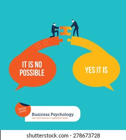 Businessmen reaching an agreement. Vector illustration Eps10 file. Global colors. Text and Texture in separate layers.
