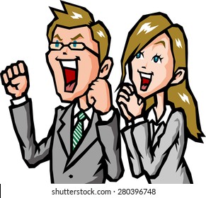 Businessmen rejoice
