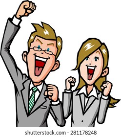 Businessmen rejoice