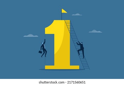 Businessmen run the business, take the company to the top in the market, beat the competitors to the 1st place.