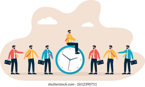 Businessmen rush to compete with time

