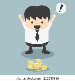 businessmen see found Money fortuitous