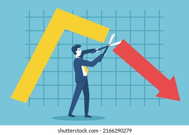 Businessmen sell falling stocks in order to minimize the impact on the stock portfolio, affecting the success of the company's business.