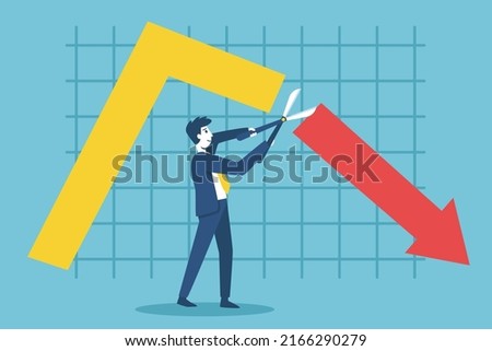 Businessmen sell falling stocks in order to minimize the impact on the stock portfolio, affecting the success of the company's business.
