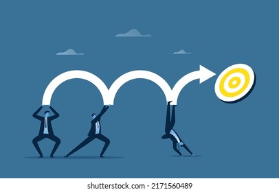 Businessmen set their business goals to help them reach the top in the market, beat their competitors to the 1st place.