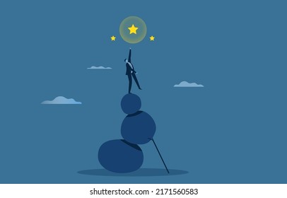 Businessmen set their business goals to help them reach the top in the market, beat their competitors to the 1st place.