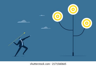 Businessmen set their business goals to help them reach the top in the market, beat their competitors to the 1st place.